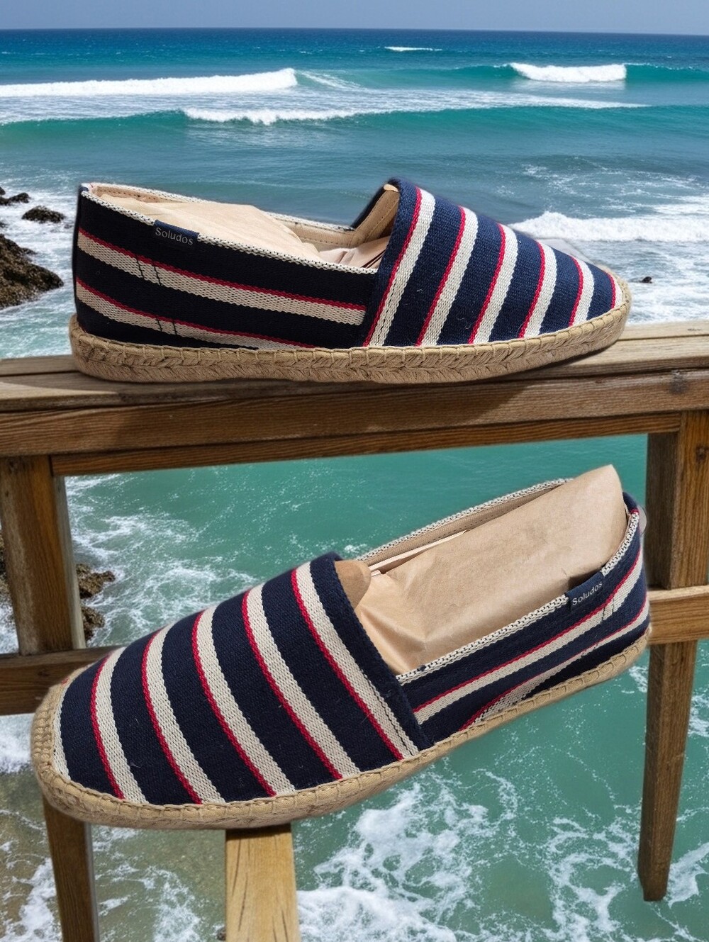 Soludos Espadrille Flats Loafers Men's Sz 10 Eu 44 🆕️ $89